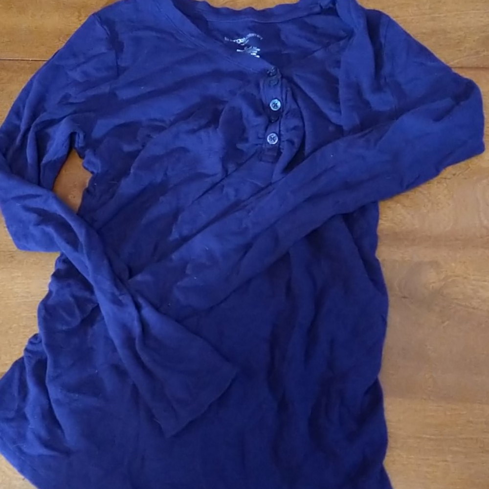 Purple maternity shirt